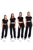 Nova 01High Straight Suit Pants - Black