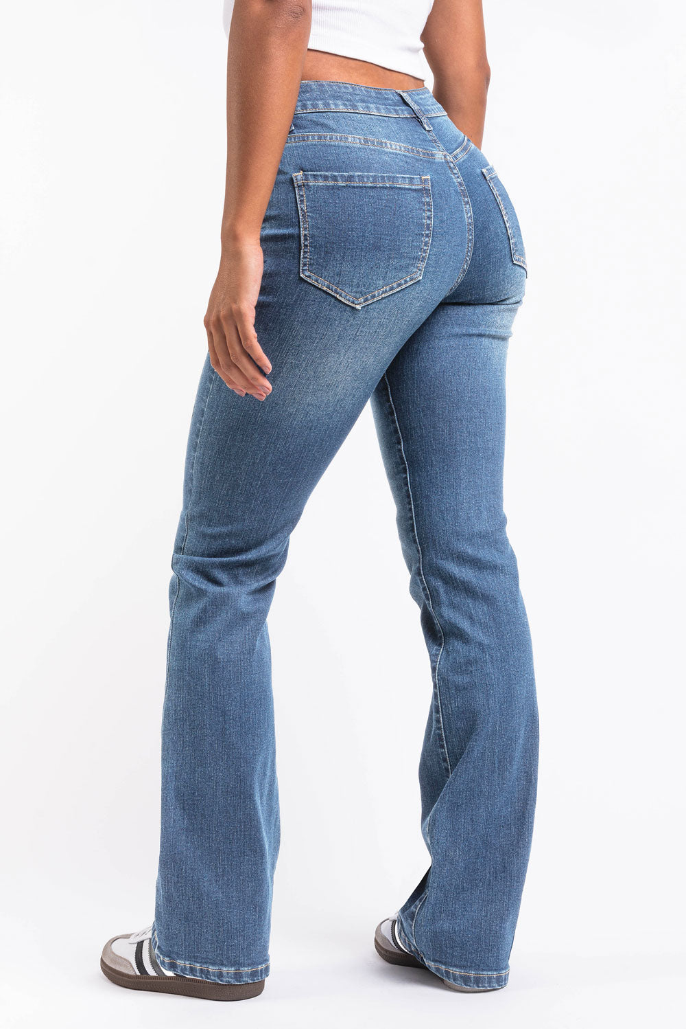 Taylor 02Mid Bootcut Jeans - Denim Blue