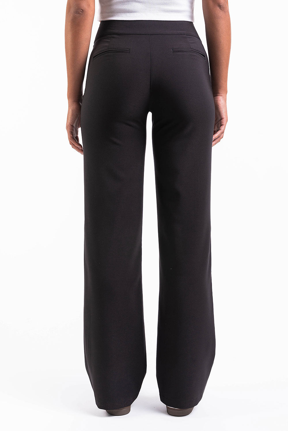 Mabel 03Mid Straight Suit Pants - Black