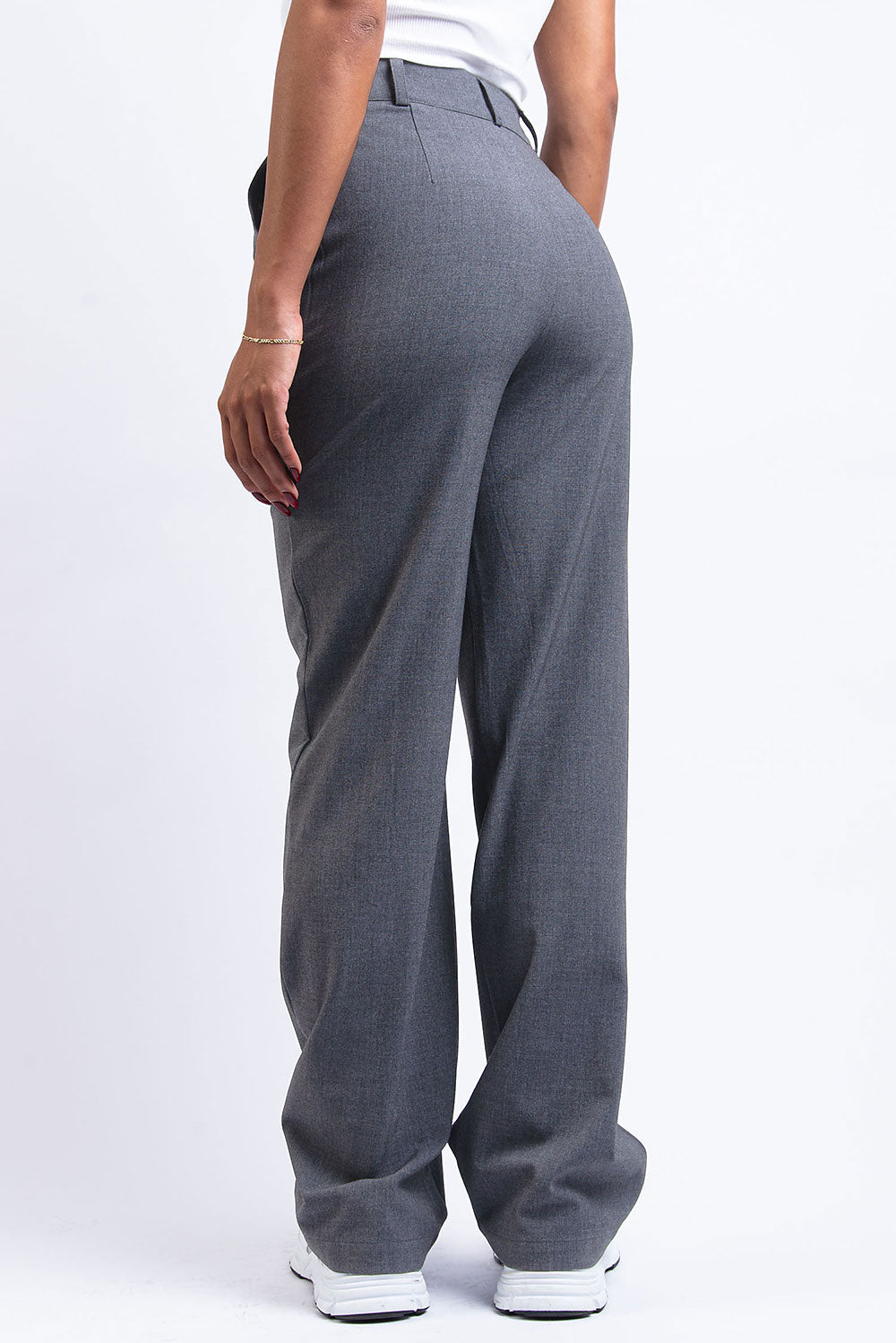Nova 02High Straight Suit Pants - Grey