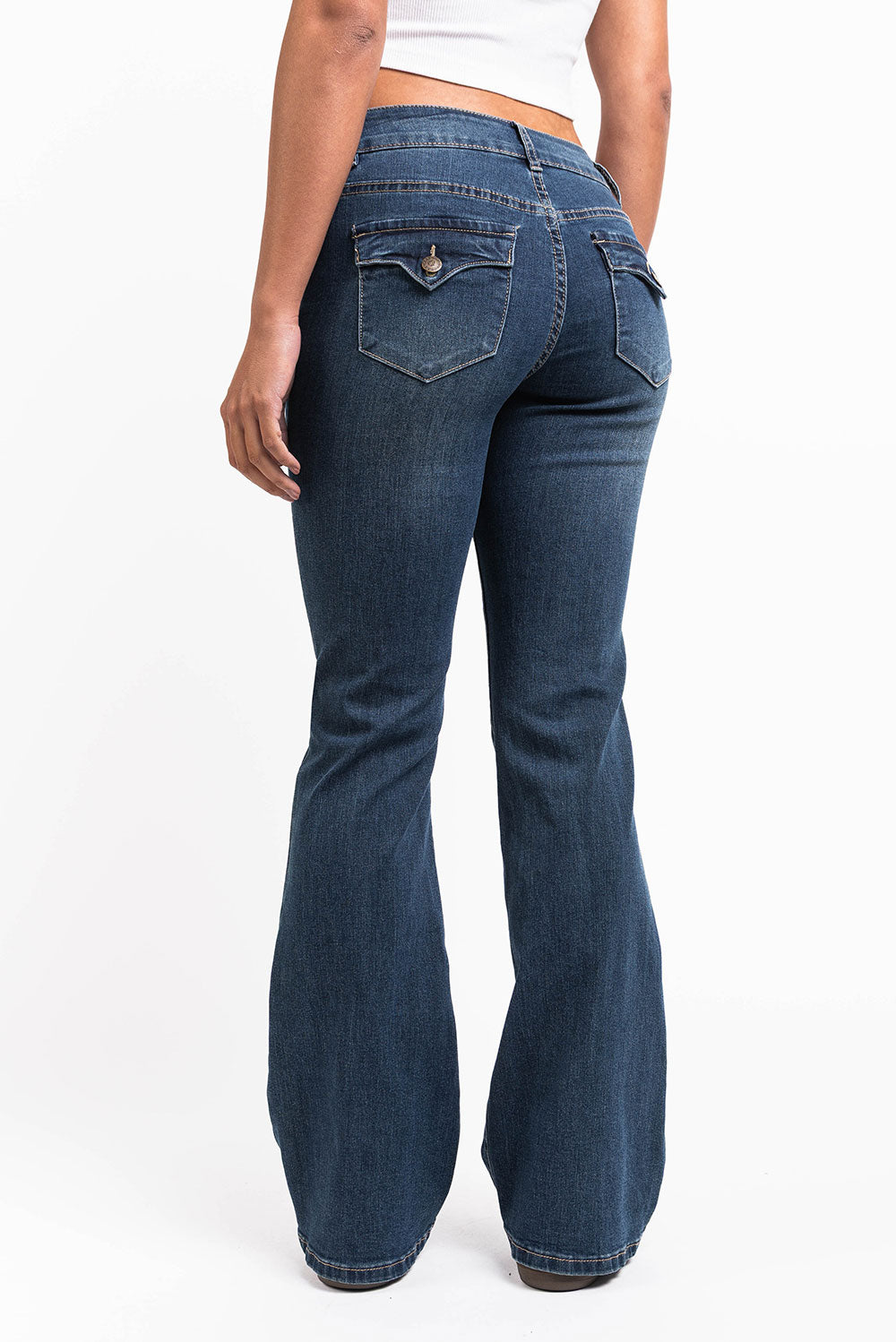 Claire 04Low Bootcut Jeans - Vintage Blue