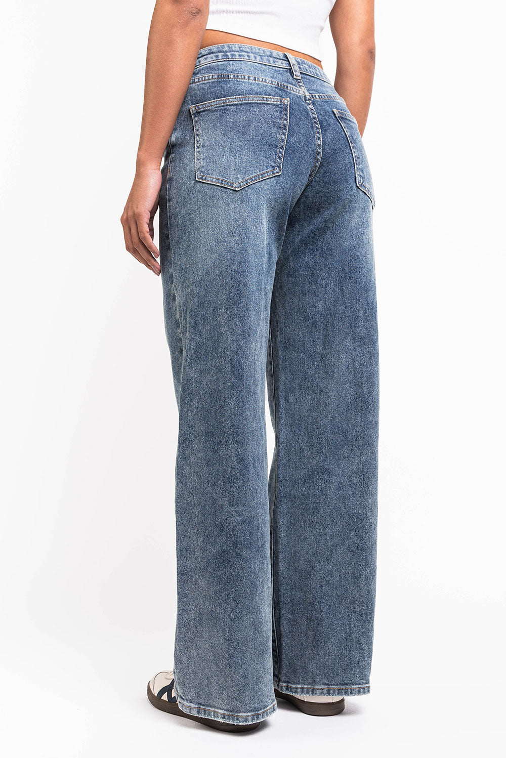 Mikka 03Mid Wide Jeans - Vintage Blue