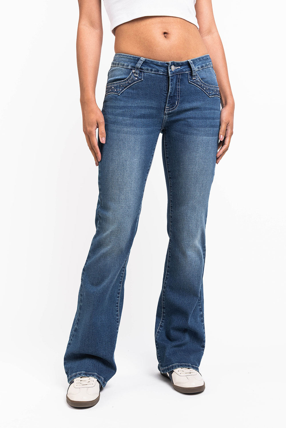 Taylor 04Low Bootcut Jeans - Blue