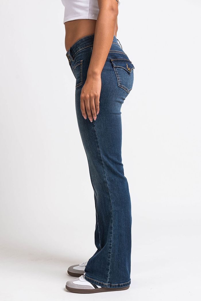 Claire 01Low Bootcut Jeans Vintage Blue MADLADY
