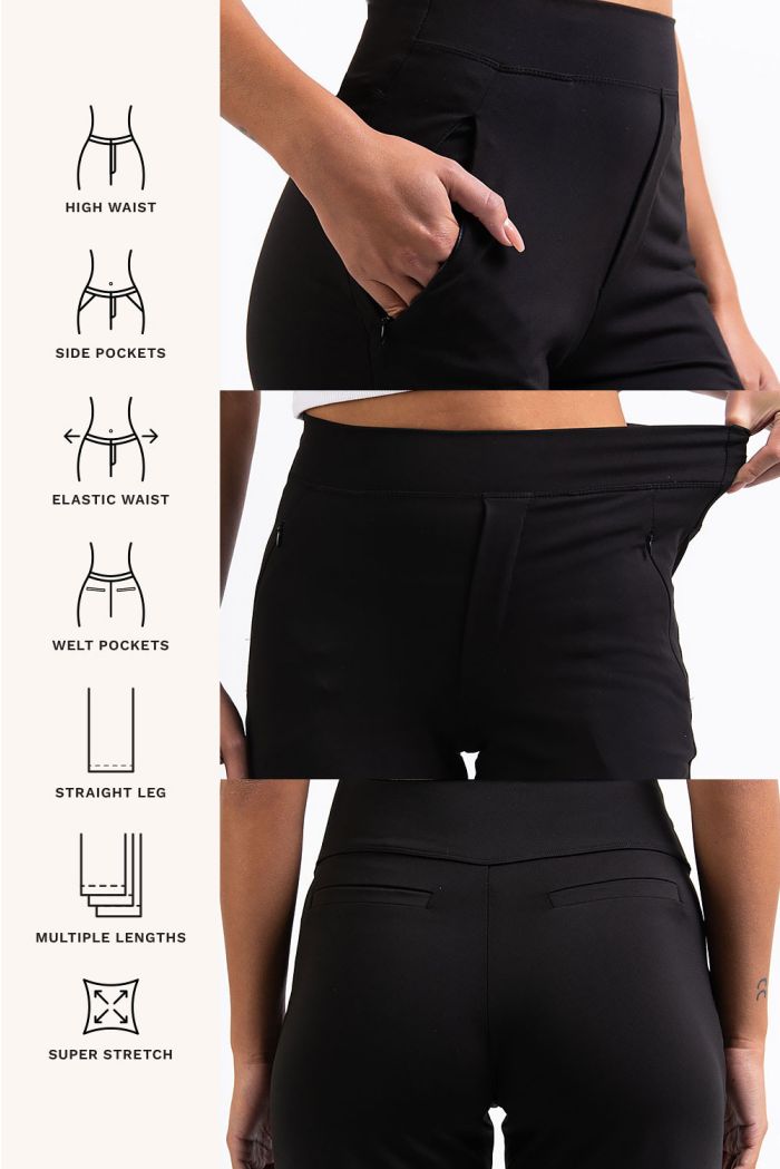 Holly 03High ActiveFlex Rette Bukser Black MADLADY Holly 03High ActiveFlex Rette Bukser Black MADLADY