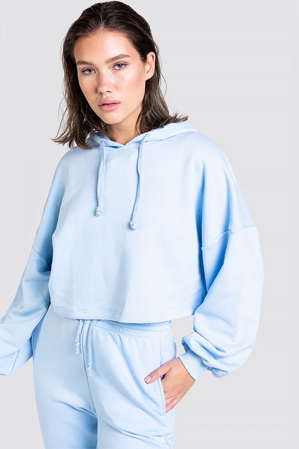Cropped Hoodie - Chill Sky